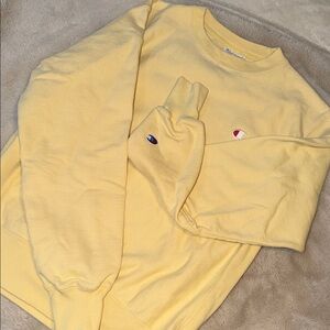 Champion Yellow Crewneck Sweatshirt